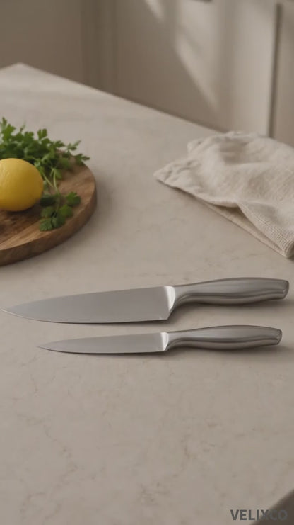 Stainless Steel Chef Knife (Set of 2)